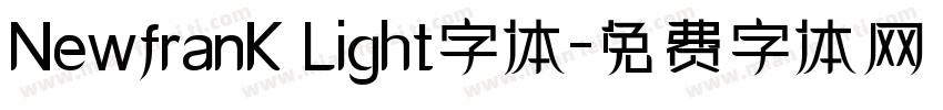 NewfranK Light字体字体转换